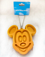 Tokyo Disney Resort Mickey Waffle Bag Charm Keychain Pouch New With Tag Japan