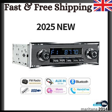 1 Din Car Radio MP3 Player Classic Car Retro Audio Stereo Support FM AUX EQ USB