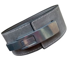 Pioneer Powerlifting Lever Belt - 13mm thick 4" wide - Grey Suede - XL