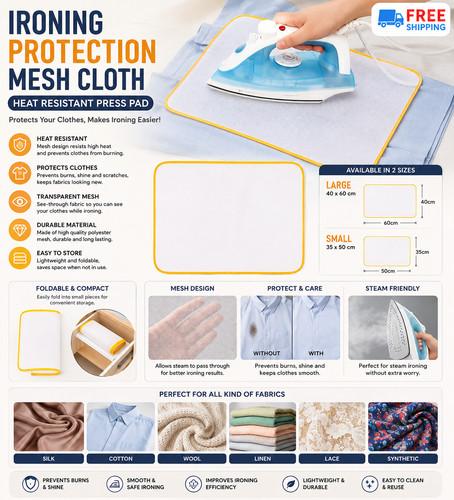 Ironing protection mesh cloth - ironing,