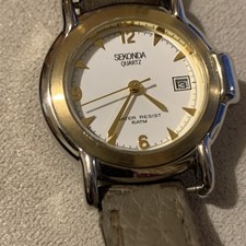 Vintage Sekonda Ladies Quartz Watch- Date Indicator- New Battery Fitted 