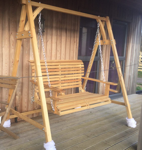 Wooden swing bench - wooden,