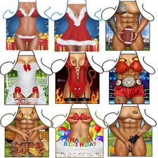 Mens Ladies Novelty Apron Sexy
