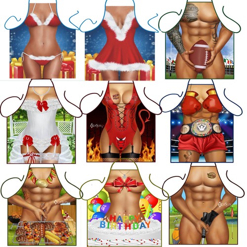 Mens ladies novelty apron sexy - novelty,