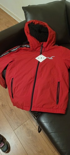Hollister mens jacket red - jacket,
