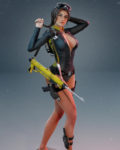 Lara croft mcm3d fan - by,