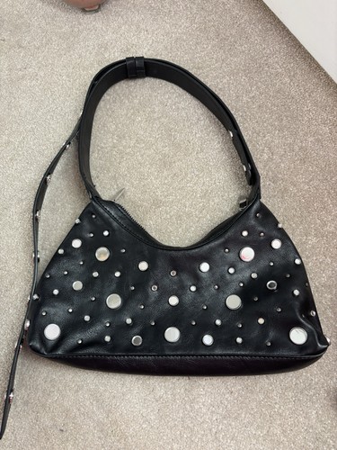 Zara studded shoulder - shoulder, bag