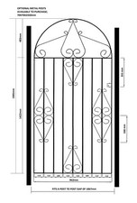 Classic Metal Scroll Tall