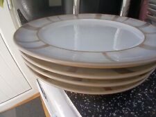 DENBY TRUFFLE LAYERS SALAD PLATES X 4 - USED