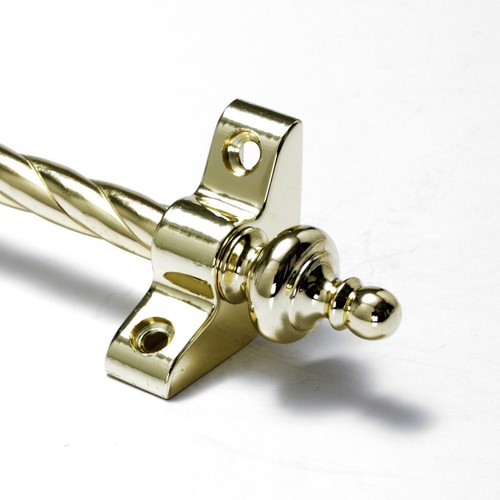 Polished brass stair rods - stair,