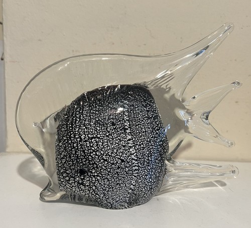 Art glass murano fish ornament - glass,