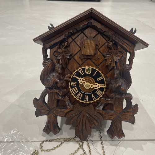 Black forest cuckoo - black, clock
