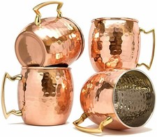 Moscow Mule Copper Mug 304 Stainless Steel Cup Cocktail Glass Handcrafted 530ML