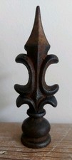 VINTAGE WROUGHT CAST IRON GARDEN GATE FENCE FINIAL  ARCHITECTURAL SALVAGE GOTHIC