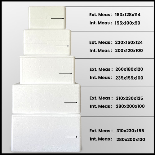 Polystyrene cool thermal boxes - polystyrene,