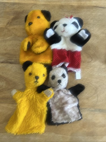 Vintage sooty puppets and 2 - puppets,