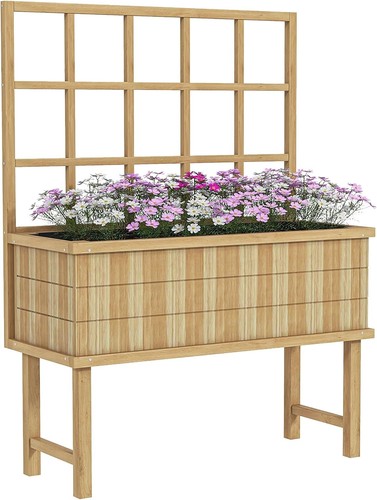 Trellis planter box garden - box,