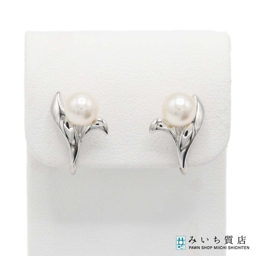 Mikimoto pearl earrings - pearl,