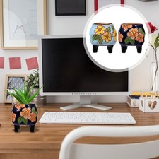 2pcs Planter Decor Creative Ceramics Flowerpot Pot succulent (couleur aléatoire)