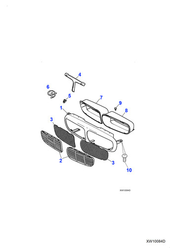Jaguar genuine radiator grille - jaguar,