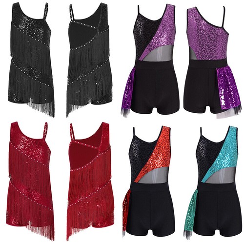 Girl sequins leotard - sequins, salsa