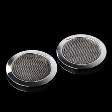 2Pcs Dobro Guitar Resonator Screen Speaker Grille Sound Hole Cover Chrome