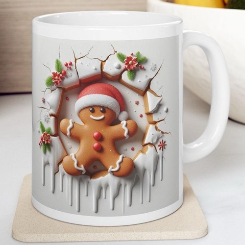 Christmas gingerbread man mug - christmas,