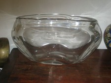 large whitefriars clear glass vase