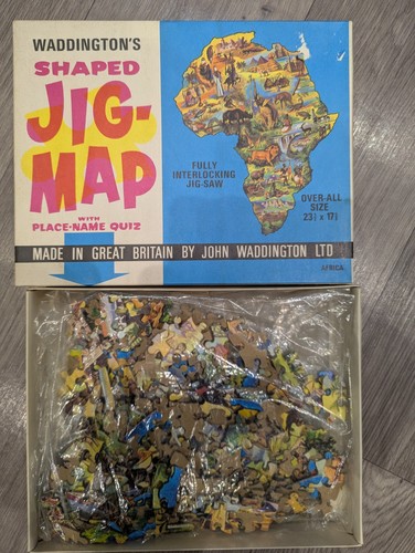 Waddingtons shaped jig map - waddingtons, jig-map