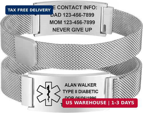 Personalized medical bracelet - personalized,