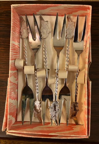 Set vintage silver plated - of,