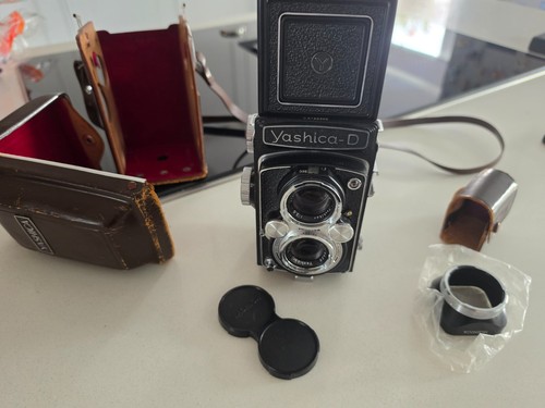 1966 yashica tlr film camera - yashica,
