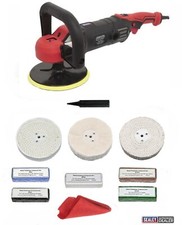 Car Sander Polisher Metal Polishing Machine 5" x 1/2" Kit Variable Speed 1400W