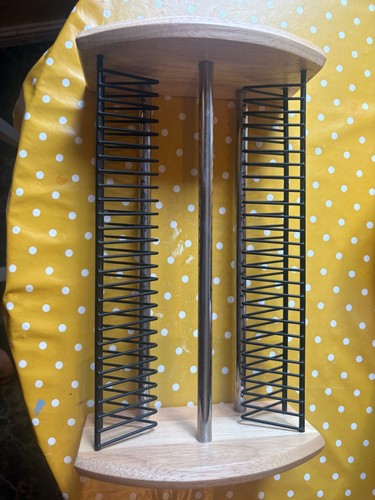 Wooden minidisc rack holds 52 - wooden,