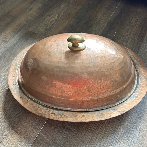 Handmade pure copper serving - copper,