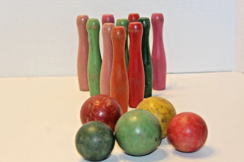 1950s table bowling skittle - /,