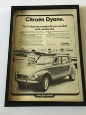 CITROEN DYANE-1973 A4 framed