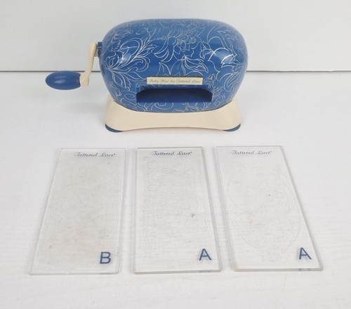 Tattered lace baby blue die - lace,