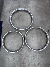 A - Set Of 3 Used Akront 36 Hole Trials Rims - X2 Front 21” & X1 Rear 18”