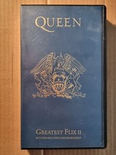 Queen Greatest Flix II - VHS 17-Tack Music Video Cassette Tape  (1991) + Booklet