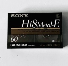 Sony Hi8 Metal-E video cassette 60 PAL/SECAM Tape
