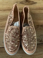 BNWT Sequin Pink Trainers Slip