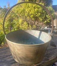 Vintage Solid Brass Jam Pan