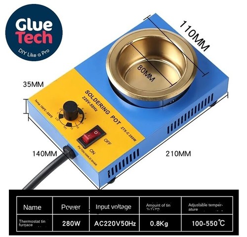 280w electric solder pot tin - 280w,