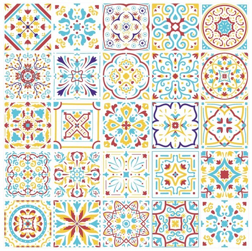 Tile stickers mosaic - stickers,