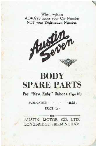 Austin seven type ruby - seven, 'ruby'