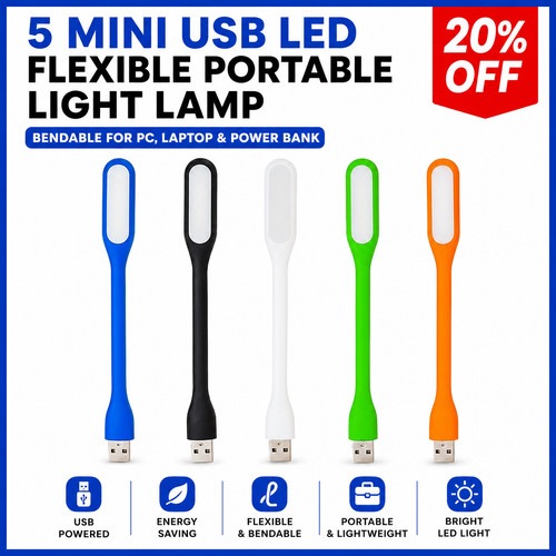 Mini usb led flexible - 10,