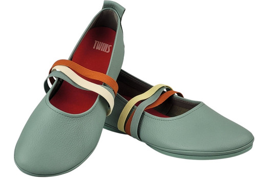 Camper shoe twins green - shoe, teal