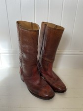 Vintage Red Leather Cowboy