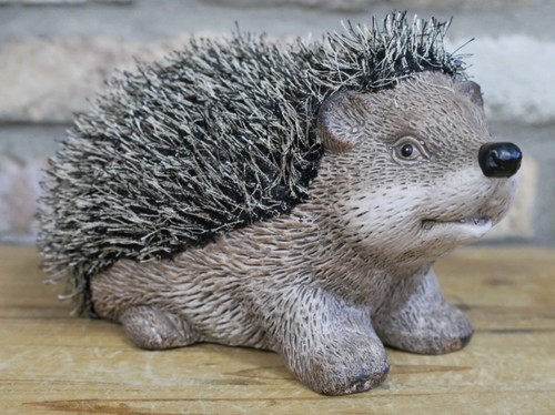 Rustic resin spiky hedgehog - rustic,